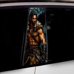 Set 2 stickere decorative pentru stalpii usilor, print autoadeziv de inalta rezolutie, dimensine 2 buc x 50 x 22 cm , cod: AVX-SSU-10