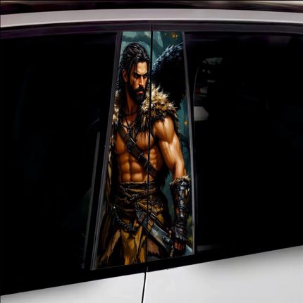 Set 2 stickere decorative pentru stalpii usilor, print autoadeziv de inalta rezolutie, dimensine 2 buc x 50 x 22 cm , cod: AVX-SSU-10