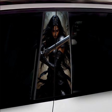 Set 2 stickere decorative pentru stalpii usilor, print autoadeziv de inalta rezolutie, dimensine 2 buc x 50 x 22 cm , cod: AVX-SSU-15