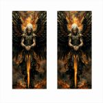 Set 2 stickere decorative pentru stalpii usilor, print autoadeziv de inalta rezolutie, dimensine 2 buc x 50 x 22 cm , cod: AVX-SSU-22 - imagine 2