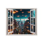 Folie imprimata color pentru decor perete locuinta, dimensiune 125 x 110cm, model: VIEW TO HAVEN 01 - imagine 2