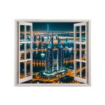 Folie imprimata color pentru decor perete locuinta, dimensiune 125 x 110cm, model: VIEW TO HAVEN 04 - imagine 2