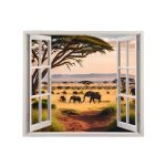 Folie imprimata color pentru decor perete locuinta, dimensiune 125 x 110cm, model: VIEW TO HAVEN 08 - imagine 2