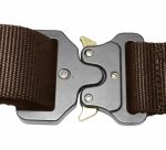 Curea Tactica pentru pantaloni, culoare Maro cu catarama Neagra - imagine 5