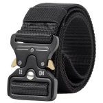 Curea Tactica pentru pantaloni, culoare Neagra cu catarama Neagra