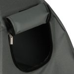 Pat de tip Cusca pentru caini si pisici cu acoperis detasabil, cadru metalic negru si panza gri, dimensiune 60 x 54 x 44 cm - imagine 7