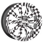 Set 4 Folii Imprimate Outdoor cu EcoSolvent, autoadezive, pentru decorarea jantelor auto, dimetru 60 cm, model FJT-04 - imagine 3