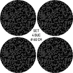 Set 4 Folii Imprimate Outdoor cu EcoSolvent, autoadezive, pentru decorarea jantelor auto, dimetru 60 cm, model FJT-06 - imagine 4