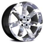 Set 4 Folii Imprimate Outdoor cu EcoSolvent, autoadezive, pentru decorarea jantelor auto, dimetru 60 cm, model FJT-08 - imagine 2