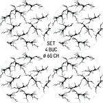 Set 4 Folii Imprimate Outdoor cu EcoSolvent, autoadezive, pentru decorarea jantelor auto, dimetru 60 cm, model FJT-11 - imagine 4