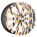 Set 4 Folii Imprimate Outdoor cu EcoSolvent, autoadezive, pentru decorarea jantelor auto, dimetru 60 cm, model FJT-14 - imagine 3