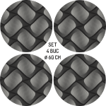 Set 4 Folii Imprimate Outdoor cu EcoSolvent, autoadezive, pentru decorarea jantelor auto, dimetru 60 cm, model FJT-22 - imagine 4