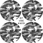 Set 4 Folii Imprimate Outdoor cu EcoSolvent, autoadezive, pentru decorarea jantelor auto, dimetru 60 cm, model FJT-24 - imagine 4