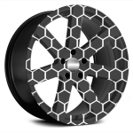 Set 4 Folii Imprimate Outdoor cu EcoSolvent, autoadezive, pentru decorarea jantelor auto, dimetru 60 cm, model FJT-26 - imagine 2