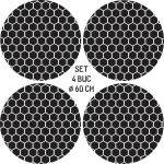 Set 4 Folii Imprimate Outdoor cu EcoSolvent, autoadezive, pentru decorarea jantelor auto, dimetru 60 cm, model FJT-26 - imagine 4