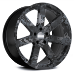 Set 4 Folii Imprimate Outdoor cu EcoSolvent, autoadezive, pentru decorarea jantelor auto, dimetru 60 cm, model FJT-31 - imagine 2