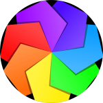 Set 4 Folii Imprimate Outdoor cu EcoSolvent, autoadezive, pentru decorarea jantelor auto, dimetru 60 cm, model FJT-36 - imagine 4