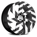 Set 4 Folii Imprimate Outdoor cu EcoSolvent, autoadezive, pentru decorarea jantelor auto, dimetru 60 cm, model FJT-37 - imagine 2