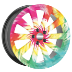 Set 4 Folii Imprimate Outdoor cu EcoSolvent, autoadezive, pentru decorarea jantelor auto, dimetru 60 cm, model FJT-39 - imagine 2