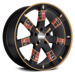 Set 4 Folii Imprimate Outdoor cu EcoSolvent, autoadezive, pentru decorarea jantelor auto, dimetru 60 cm, model FJT-43 - imagine 2