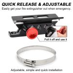 Suport universal pentru Extinctor, Stingator, cu prindere pe rollbar sau cabina, destinatie ATV, SSV, UTV, Off-Road - imagine 6