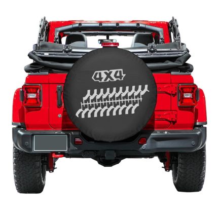 Husa roata de rezerva din "imitatie piele" neagra, pentru autovehicule de teren, marime 15"