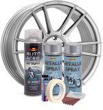 Kit complet reparatie si vopsire jante culoare Argintiu Metalizat, V2 - imagine 2