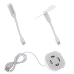 Masa pentru Laptop plianta din MDF, dimensiune 60 x 39,5 cm, cu USB, lampa si ventilator - imagine 4