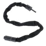 Antifurt bicicleta, Dispozitiv de blocare biciclete, Cifru cu 5 digits, lungime 90cm, culoare Neagra - imagine 9