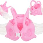 Vesta gonflabila de inot cu aripioare, pentru copii, culoare Roz