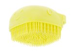Perie din silicon cu dozator de sampon pentru spalare caini sau pisici, 7,5 x 7,5 cm, culoare galben - imagine 5