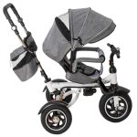 Tricicleta si Carucior pentru copii Premium TRIKE FIX V3 culoare Gri - imagine 2