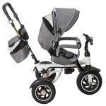 Tricicleta si Carucior pentru copii Premium TRIKE FIX V3 culoare Gri - imagine 4