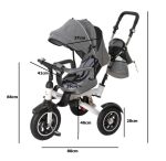Tricicleta si Carucior pentru copii Premium TRIKE FIX V3 culoare Gri - imagine 19