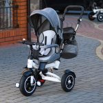 Tricicleta si Carucior pentru copii Premium TRIKE FIX V3 culoare Gri - imagine 23