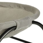 Pat de tip hamac pentru caini si pisici, cadru metalic negru si panza gri, dimensiune 45 x 42 x 23 cm - imagine 9
