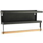 Raft magnetic de frigider 2in1, pentru condimente si prosop de bucatarie - imagine 4