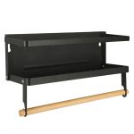 Raft magnetic de frigider 2in1, pentru condimente si prosop de bucatarie - imagine 3