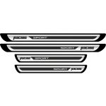 Set 4 bucati Protectii Praguri din autocolant Crom - Racing Sport - imagine 2