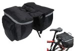 Geanta de transport negra pentru bicicleta cu 4 compartimente AVX-RW1 - imagine 2