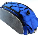Geanta transport albastra pentru portbagajul bicicletei AVX-RW2B