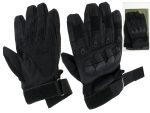 Manusi Tactice cu elemente de protectie, marime L, cu destinatie Moto, ATV, SSV, QUAD, culoare Neagra - imagine 7