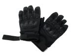 Manusi Tactice cu elemente de protectie, marime XL, cu destinatie Moto, ATV, SSV, QUAD, culoare Neagra - imagine 6
