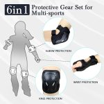 Set pentru copii, 6 x protectii pentru genunchi, coate si incheieturi (bicicleta, role, skateboard, patine) - imagine 4