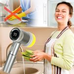 Perie electrica "5-in-1" cu 5 accesorii de curatare pentru baie, podea, rosturi faianta, piscina, cu afisaj cu LED si incarcare USB - imagine 5