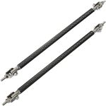Set 2 Tije din Aluminiu reglabile pentru Consolidare Spoiler, lungime 15cm, IMITATIE CARBON - imagine 6