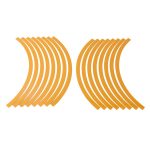 Set 16 inele din autocolant pentru jante culoare Gold Lucios - imagine 2