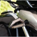 Set 2 lampi Semnalizare Moto cu LED, cu 2 functii, pozitie si semnalizare, 12V - imagine 3