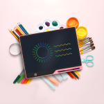 Tableta grafica de 16" pentru copii, culoare Roz, AVX-WT-RYMT-1201-BK-PINK - imagine 5