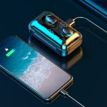 Casti fara fir TWS Ear Drops F9 cu statie de andocare/incarcare - imagine 7